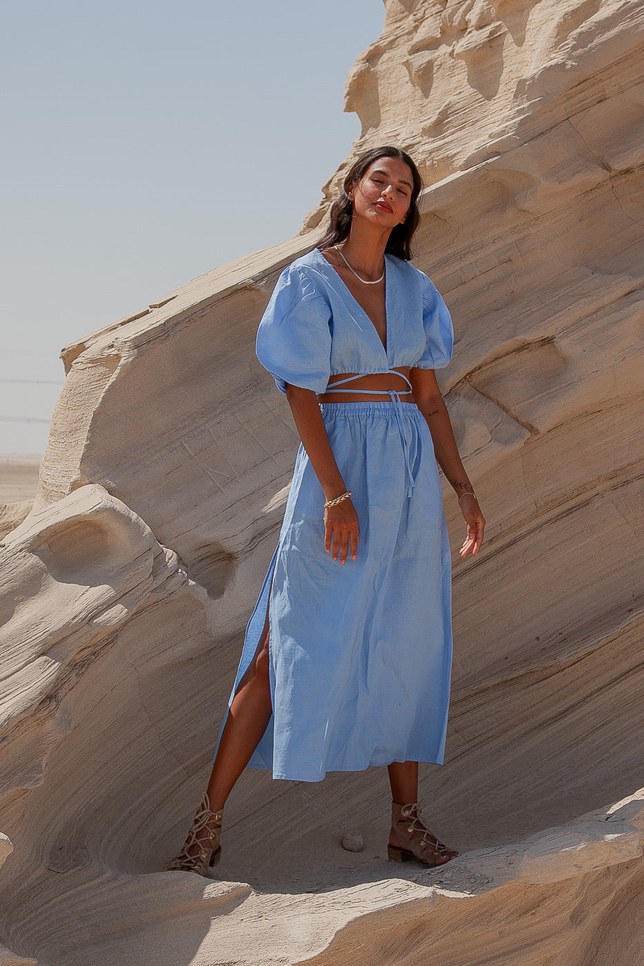 Bonnie Blouse - Sky Blue